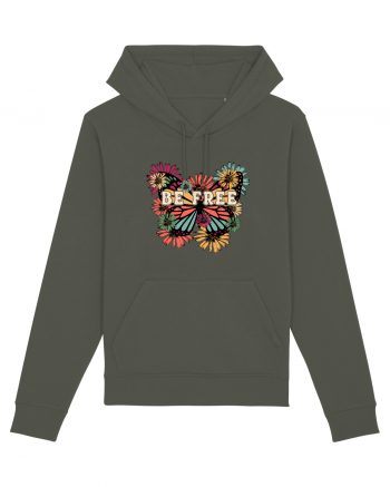 Be Free Butterfly Retro Khaki