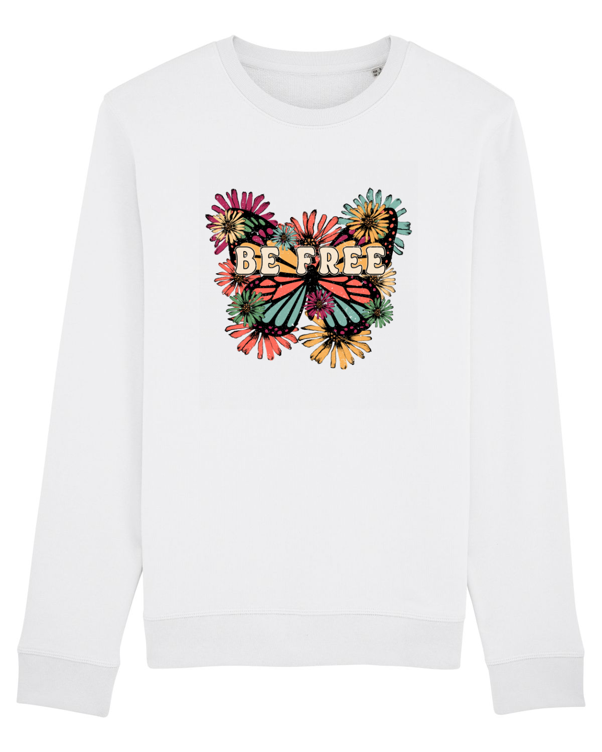Bluză mânecă lungă Unisex Rise White