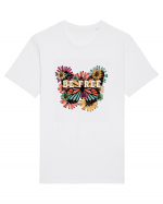 Be Free Butterfly Retro Tricou mânecă scurtă Unisex Rocker