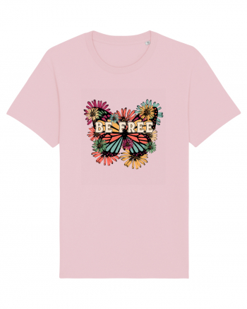 Be Free Butterfly Retro Cotton Pink