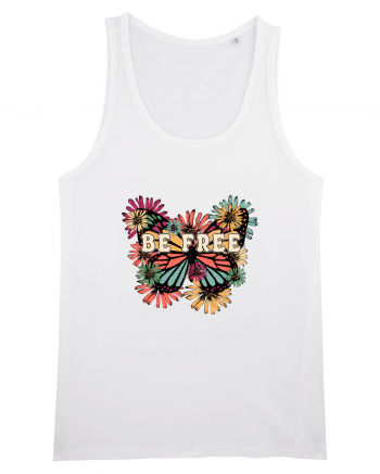 Be Free Butterfly Retro White