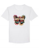 Be Free Butterfly Retro Tricou mânecă scurtă guler larg Bărbat Skater