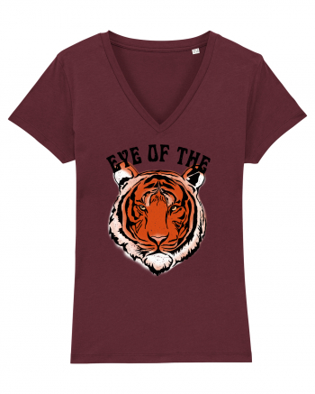 Eye Of The Tiger Retro Burgundy