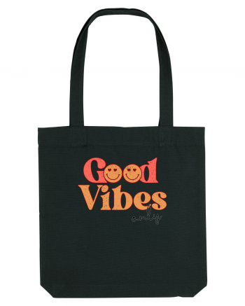 Good Vibes Only Retro Black