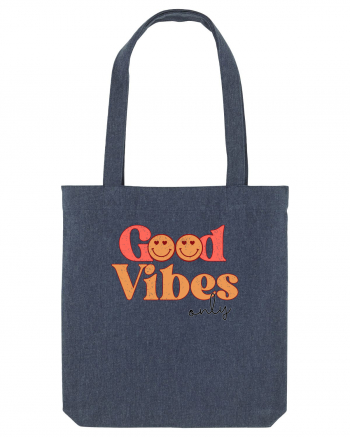 Good Vibes Only Retro Midnight Blue