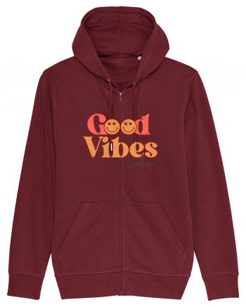 Good Vibes Only Retro Burgundy