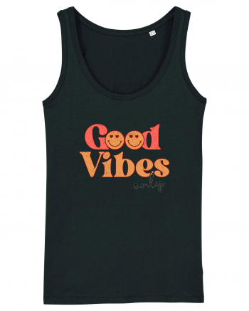 Good Vibes Only Retro Black