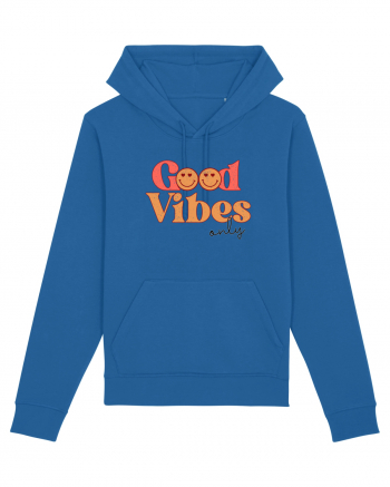 Good Vibes Only Retro Royal Blue