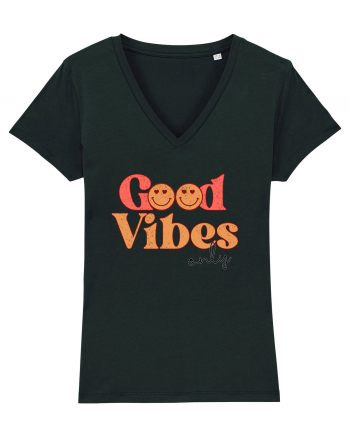 Good Vibes Only Retro Black