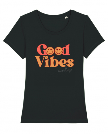 Good Vibes Only Retro Black