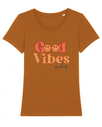 Good Vibes Only Retro Roasted Orange