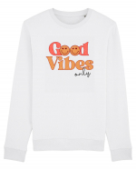 Good Vibes Only Retro Bluză mânecă lungă Unisex Rise