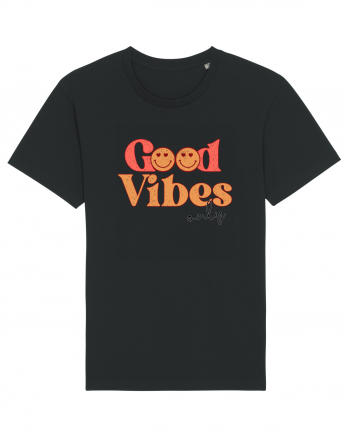 Good Vibes Only Retro Black