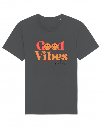 Good Vibes Only Retro Anthracite