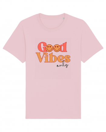 Good Vibes Only Retro Cotton Pink