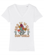 Grow Wild Sun Child Tricou mânecă scurtă guler V Damă Evoker