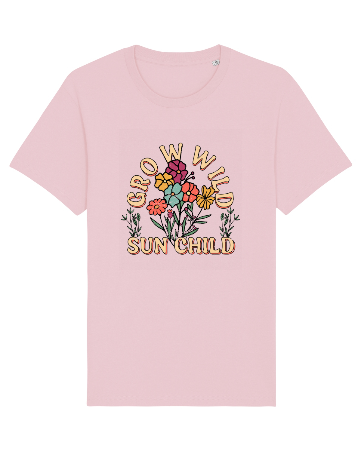 Tricou mânecă scurtă Unisex Rocker Cotton Pink