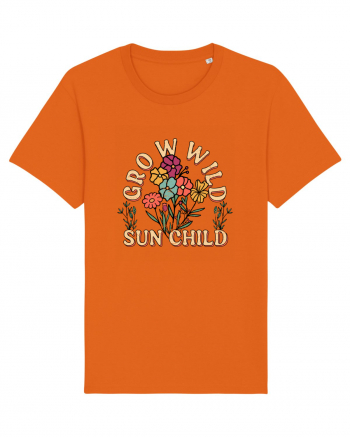 Grow Wild Sun Child Bright Orange