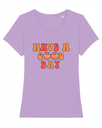 Have a Good Day Happy Face Lavender Dawn