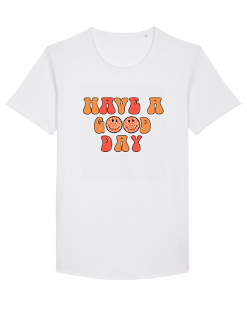 Have a Good Day Happy Face White