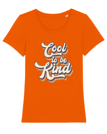 Retro Cool To Be Kind Bright Orange