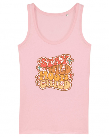 Retro Stay Wild Moon Child Cotton Pink