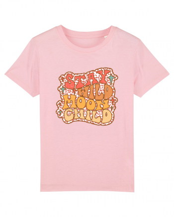 Retro Stay Wild Moon Child Cotton Pink