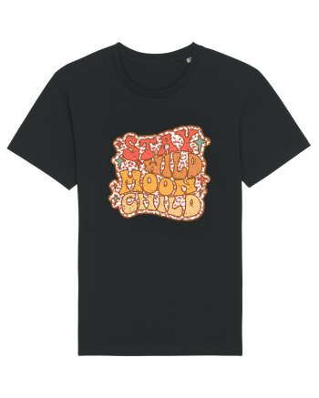 Retro Stay Wild Moon Child Black