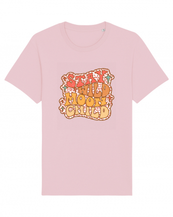 Retro Stay Wild Moon Child Cotton Pink
