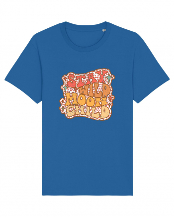 Retro Stay Wild Moon Child Royal Blue