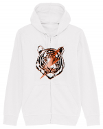 Retro Tiger Hanorac cu fermoar Unisex Connector