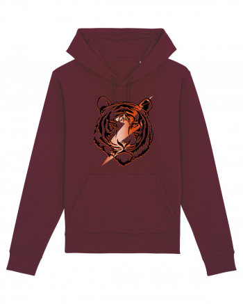 Retro Tiger Burgundy