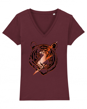 Retro Tiger Burgundy