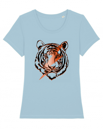 Retro Tiger Sky Blue