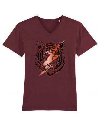 Retro Tiger Burgundy