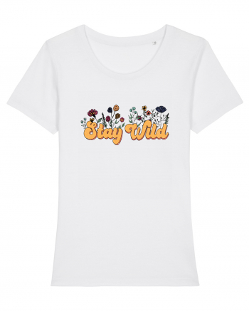 Stay Wild Retro White