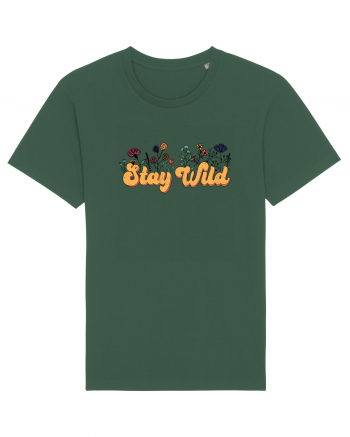 Stay Wild Retro Bottle Green