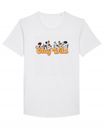 Stay Wild Retro Tricou mânecă scurtă guler larg Bărbat Skater