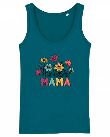 Vintage MAMA Wild Flower Ocean Depth