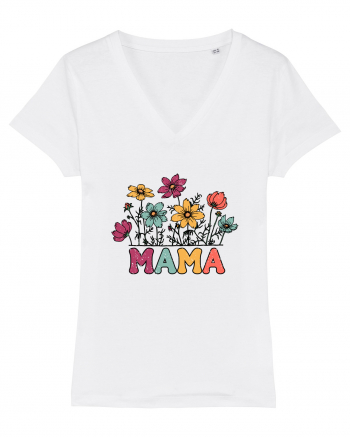 Vintage MAMA Wild Flower White