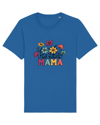 Vintage MAMA Wild Flower Royal Blue