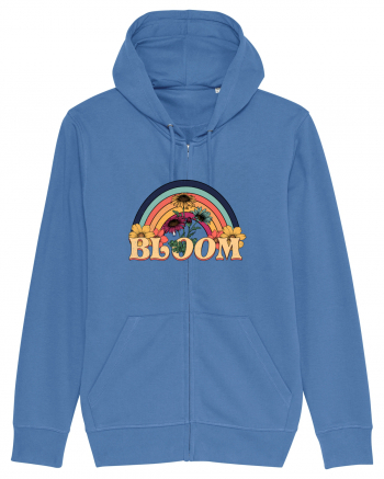 Wildflower Bloom Retro Bright Blue