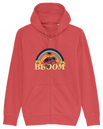 Wildflower Bloom Retro Carmine Red