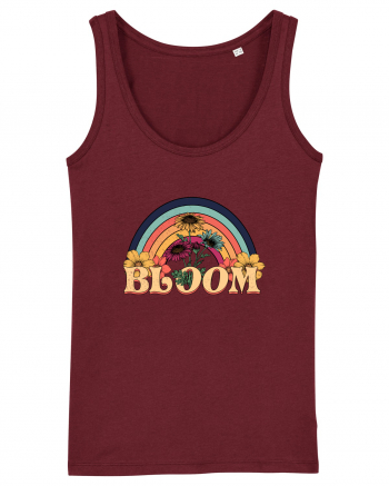 Wildflower Bloom Retro Burgundy