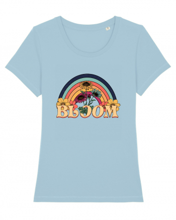 Wildflower Bloom Retro Sky Blue