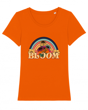 Wildflower Bloom Retro Bright Orange