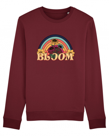 Wildflower Bloom Retro Burgundy