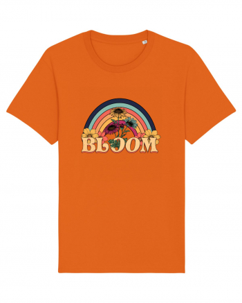 Wildflower Bloom Retro Bright Orange