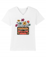 Wildflower Cassette Retro Tricou mânecă scurtă guler V Bărbat Presenter