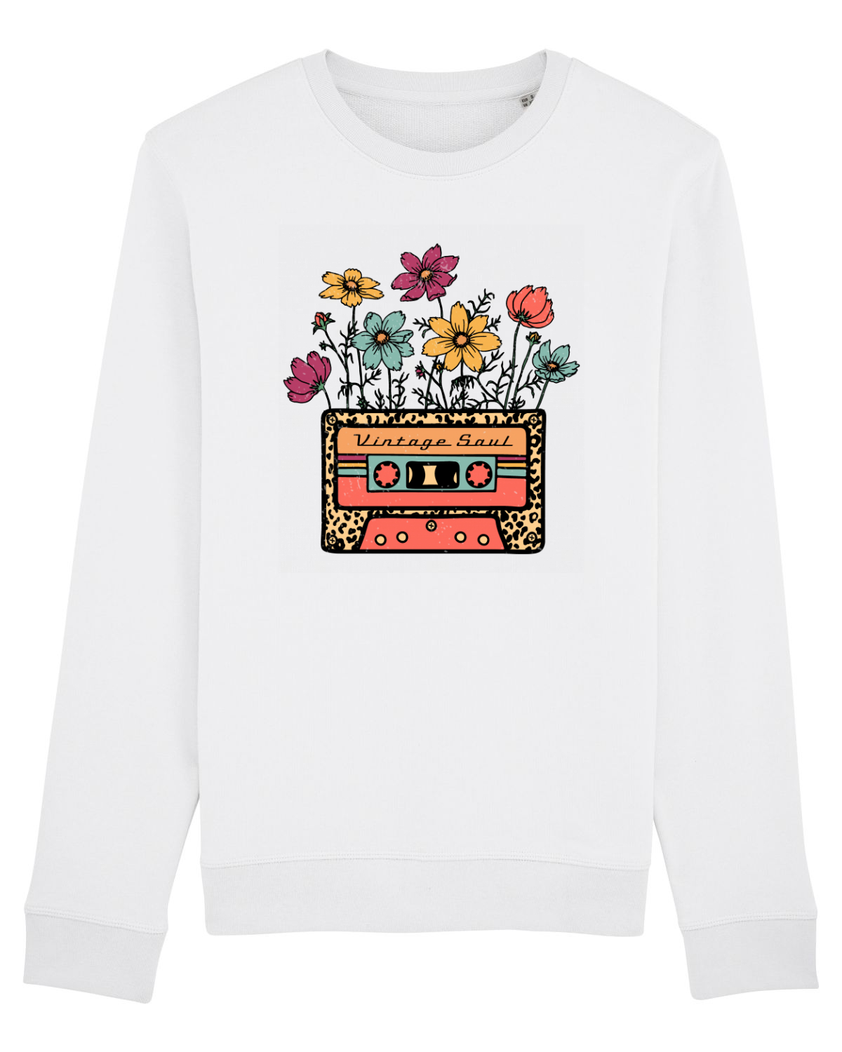 Bluză mânecă lungă Unisex Rise White